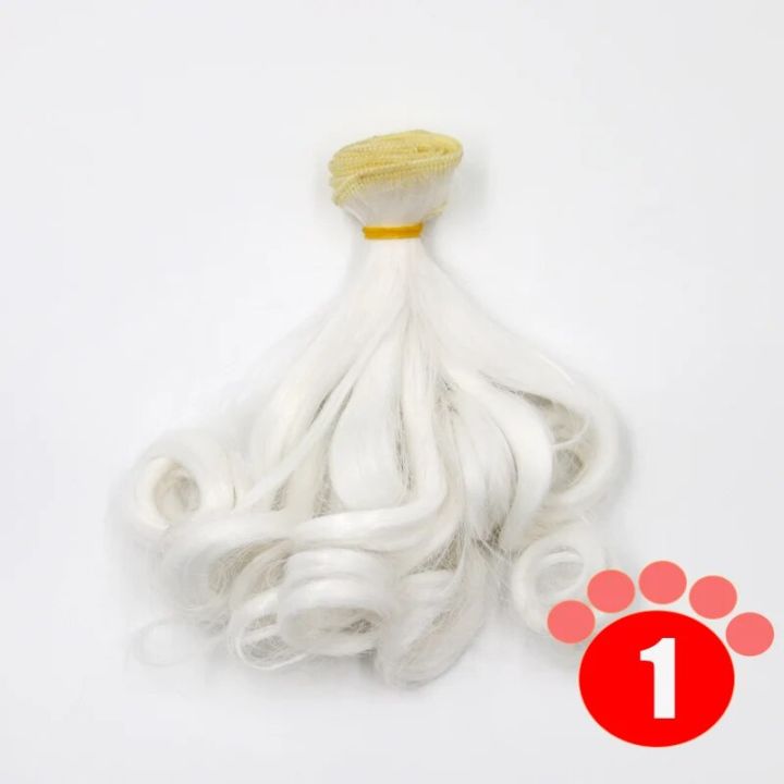 【The road to happiness Store】Msiredoll bjd wig Accessories  15*100CM 25*100CM doll hair for 1/4 1/12 Gradient Color Natural bjd wig diy Free