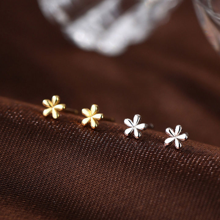 1Pair%20Gold%20Simple%20Earrings%20Silver%20Mini%20Small%20Flowers%20Ear%20Stud%20Piercing%20Jewelry%20Podazz%20-%20Image%204