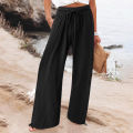 Ladies High Waist Sweatpants Women's Straight Pant.