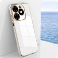 For Tecno Spark Go 2024 / Spark 20C / Spark 20 Soft Case Lens Protector Square Frame Shiny Bling Back Cover. 