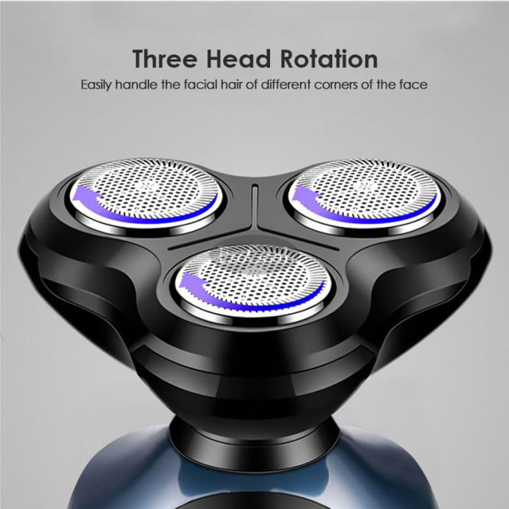 EsoGoal%203D%20Electric%20Face%20Shaver%20Men%20Rotary%20Razor%203%20in%201%20Facial%20Grooming%20Kit%20For%20Men%20USB%20Smart%20Rechargeable%20Fast%20Charging%20Electric%20Razor%20Beard%20Shaving%20Machine%20-%20Image%204