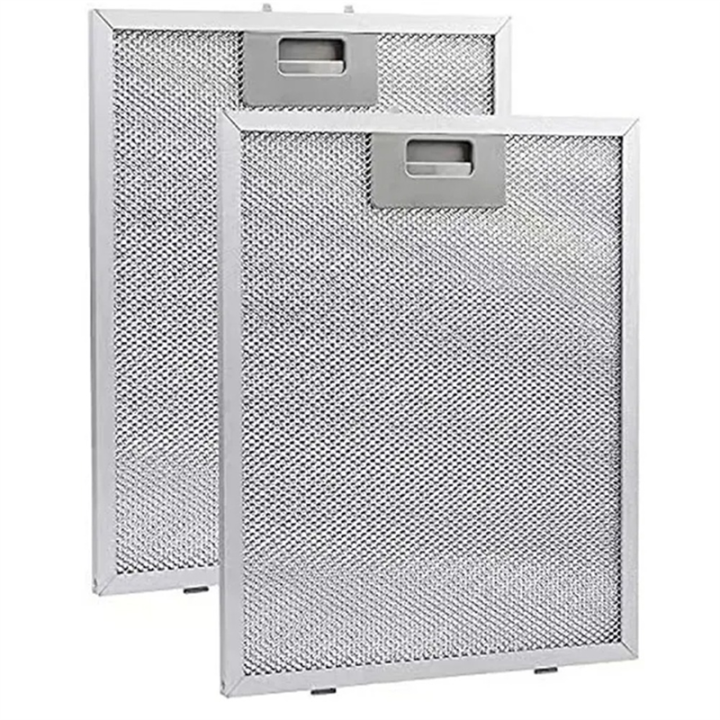 2PCS Cooker Hood Filters Metal Mesh Extractor Vent Filter