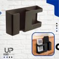 New 2 in 1 Wall Mounted Storage Box Multifunction Punch Free Organizer TV Remote Control DIY Mobile Phone Plug Charging Holder. 