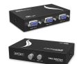 2 in 1 Out 2 Port 15 Pin Female VGA Switch for PC TV Monitor. 