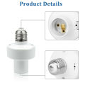 E27 Lamp Holder Wireless Remote Control Stable Performance Light Bulb Cap Socket Switch Screw Kit. 