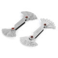 2Pcs Thread Gauge 60° Imperial 55° 20 Blades Screw Pitch Measuring NDE.