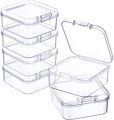 1-24 Pieces Small Clear Plastic Beads Storage Containers Box with Hinged Lid Storage Case of Small Items Crafts Jewelry Hardware. 