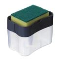 Kitchen brush press type liquid outlet box, household cleaning cloth dishwashing brush, automatic addition of detergent soap box.