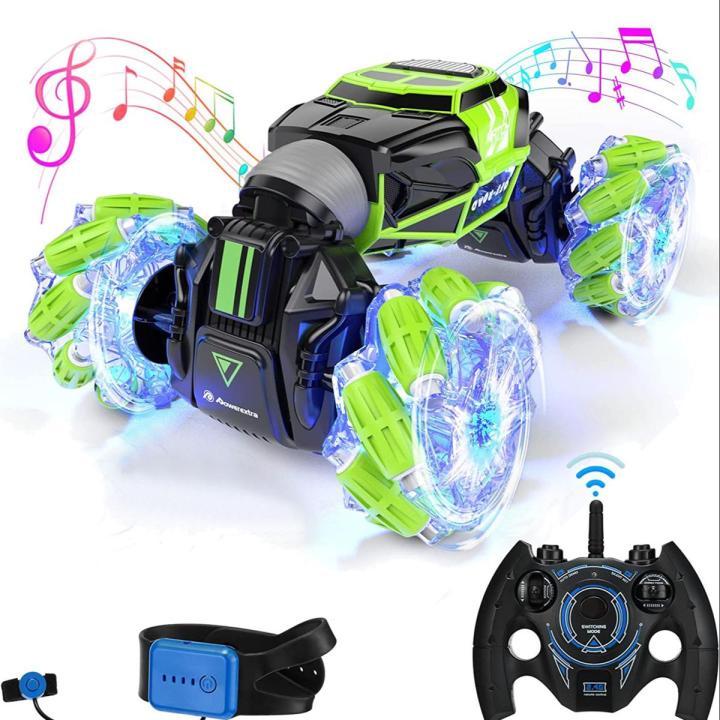 RC Stunt Car 4WD Watch Gesture Sensor Control Deformable Electric