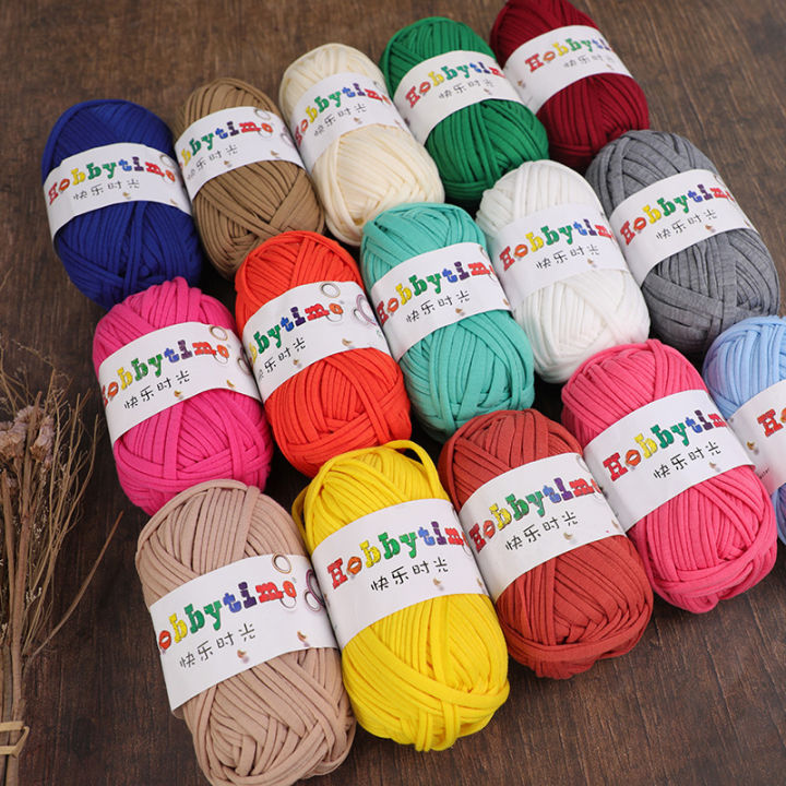 100g%20Knitting%20T%20Shirt%20Yarn%20Thick%20Soft%20Crochet%20Yarn%20Hand%20Woven%20Handbag%20Blanket%20Carpet%20Knit%20Cotton%20Cloth%20Yarn%20DIY%20Crafts%20-%20Image%203