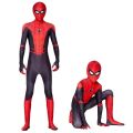 Adult Miles Spider Man Hero Expedition Little Black Bead cosplay tight fitting as Halloween costume. 