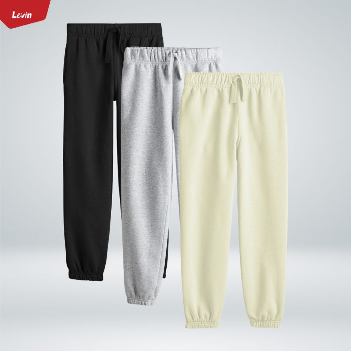 Kids Soft Cotton Long Leg Jogger Trouser From Levin