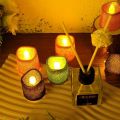 【NEW】 12/1PCS Glitter Flameless Candles Battery Operated LED Flameless Tea Light Christmas Wedding Birthday Decor Table Lamp Candle.