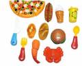 Pizza cutter for Kids (12 Pcs) (Multicolor)-Playsets Kitchen Toys. 