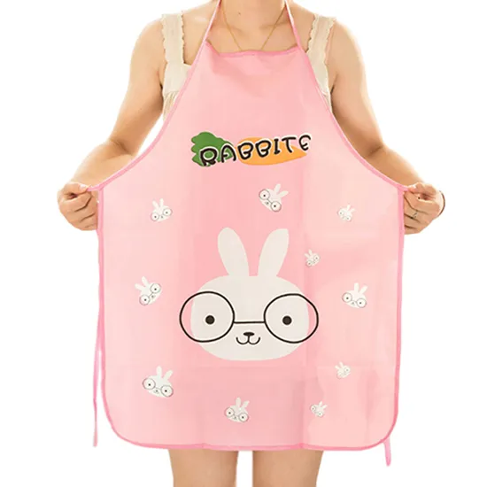 1%20pc%20Women%20Cute%20Cartoon%20Waterproof%20Apron%20Kitchen%20Restaurant%20Cooking%20-%20Image%202