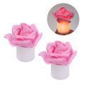 Flameless Romantic Rose Flower Shaped LED Candle Night Light for Valentine's Day Wedding Party. 
