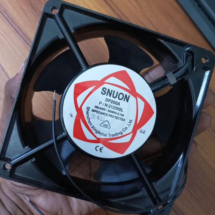 5 Inch Radiator Fan 5 Inch AC Cooling Fan Metal Body Rotary Fan AC 220V 24W 0.15Amp Mini ...