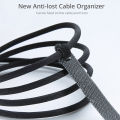 Floveme 5 In 1 Velcro Strap Cable Organizer 14cm Strap For Carble Management Desktop Cable Organizer - Grey.
