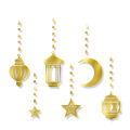 6Pcs/Set Eid Hanging Paper Pendant Ramadan Decoration For Home Festival Party Decor 2024 Ramadan Holiday Gifts. 