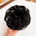 MALIHA UNIQUE Cute Ball Head Wig Black Light Brown Headband Girl Natural Scrunchie Hairdo Natural Fluffy Simulation Hair Accessories. 