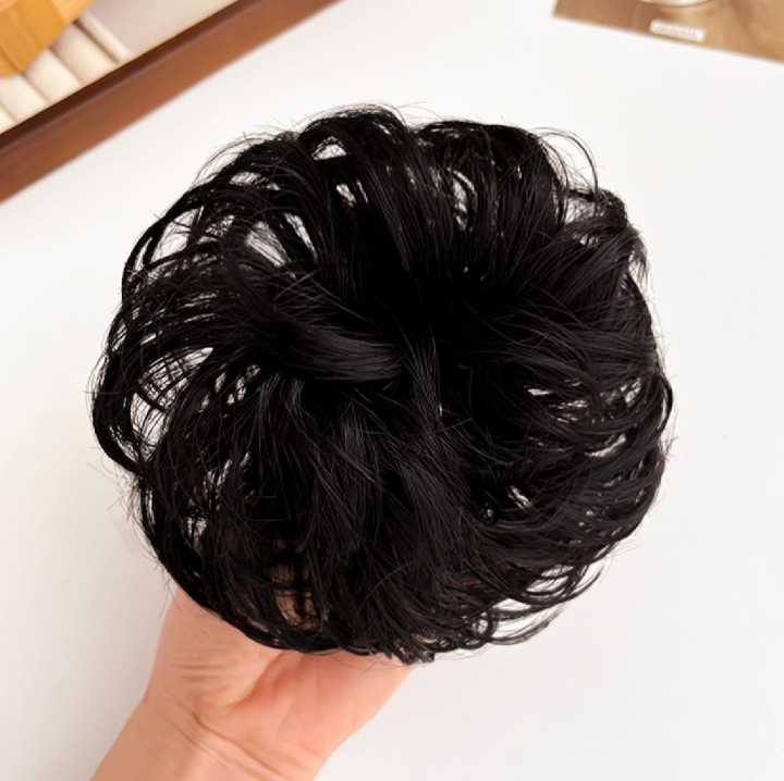 MALIHA%20UNIQUE%20Cute%20Ball%20Head%20Wig%20Black%20Light%20Brown%20Headband%20Girl%20Natural%20Scrunchie%20Hairdo%20Natural%20Fluffy%20Simulation%20Hair%20Accessories%20-%20Image%205