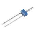 12 Pieces Twin Needles, Double Twin Needles with Plastic Box for Household Sewing Machine, 3 Sizes Mixed 2.0/ 90, 3.0/ 90, 4.0/ 90. 