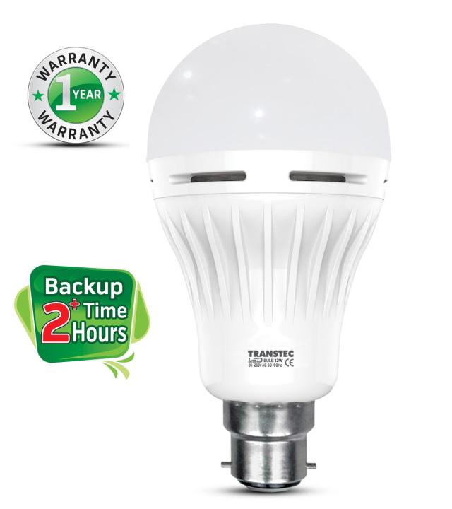 Transtec%20Smart%20LED%20Backup%20Bulb%2012%20Watt%20(B22%20-%20Pin%20Type)%20-%20Image%203