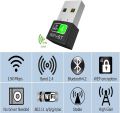 USB WiFi Bluetooth Adapter, 150Mbps Dual Band 2.4/5Ghz Wireless Network External Receiver, Mini WiFi Dongle for PC/Laptop/Desktop. 