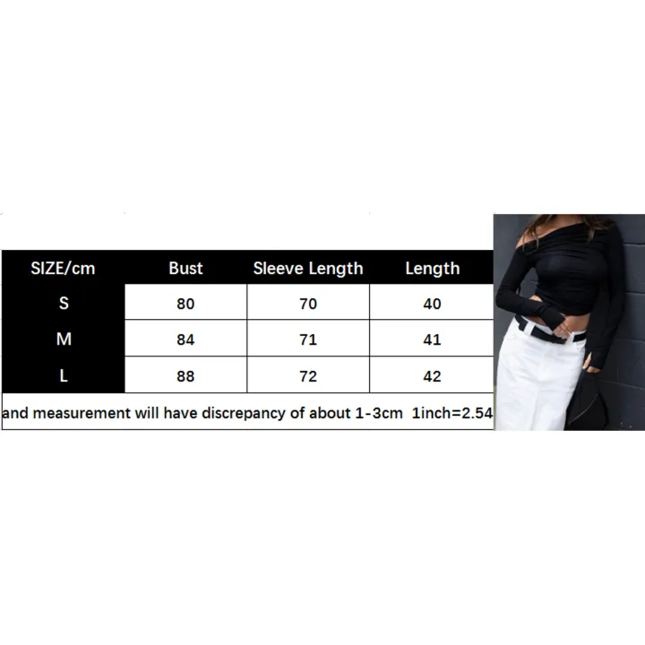 Women%20Ruched%20Off-shoulder%20T-shirt%20Casual%20Solid%20Color%20Long%20Sleeve%20Cropped%20Tops%20Streetwear%20Clubwear%20-%20Image%207