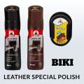 Biki Liquid Shoe Polish Black, Brown, Neutral 75ml and Shiner.