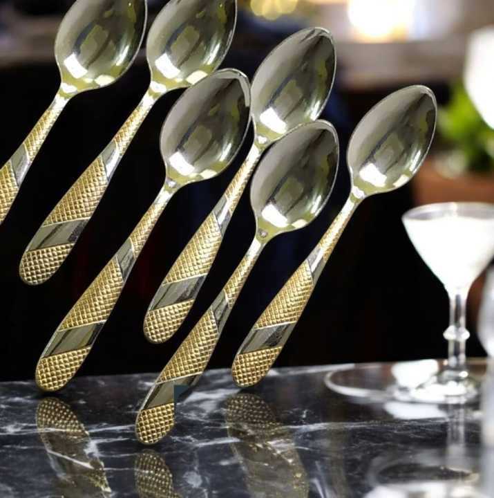6%20pieces%20Stainless%20steel%20Tea%20Spoon%20Set-%20Multi-Design%206-Inch%20For%20Kitchen%20and%20Dining-Chamis%20-%20Image%203