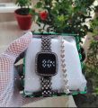 Fashionable LED Display Digital Touch Screen Wristwatch & Bracelet For Girls 2Pcs Combo.