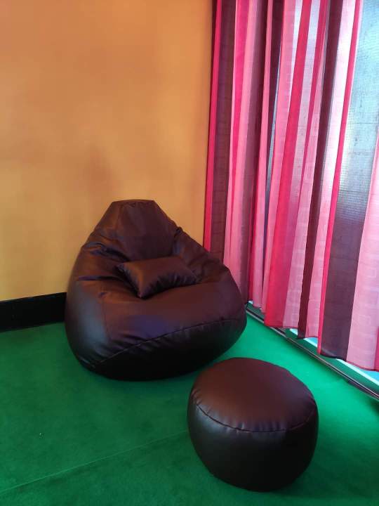 BEAN%20BAG%20CHAIR%20EXTRA%20LARGE%20XXL%20JUMBO%20SHAPE%20BEAN%20BAG%20SOFA%20WITH%20FOOTREST%20AND%20PILLOW%20COLOUR%20:%20COFFEE%20-%20Image%203