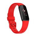 Watch Strap For Fitbit Luxe Silicone Color Buckle Watch Band, Size:L(White). 