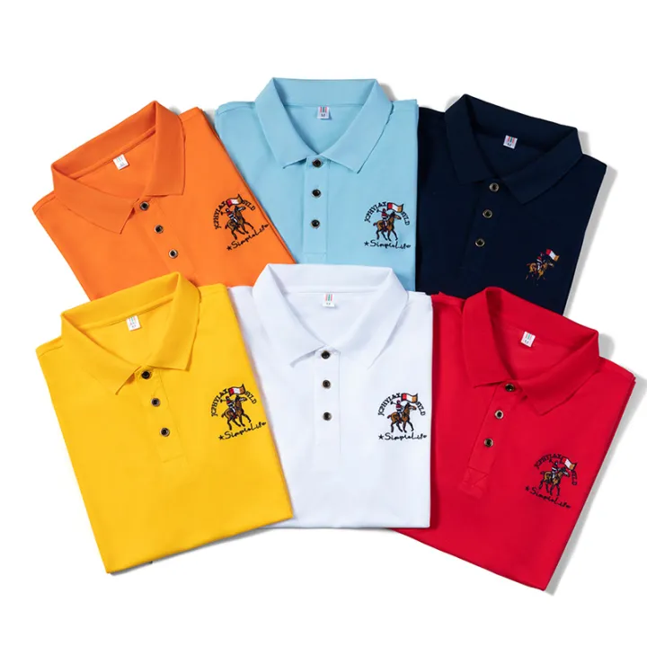 Casual%20Polo%20Shirt%20men%20Summer%20New%20synthetic%20fiber%20Mens%20Short%20Sleeve%20Polo%20Shirt%20mens%20Embroidered%20Business%20Men's%20Polo%20Shirt%2017314XL%20-%20Image%205