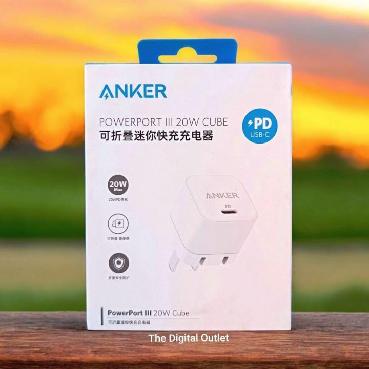 Anker PowerPort III 20W Cube PD USB-C Fast Charging Adapter - A2149