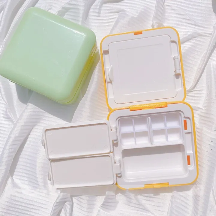 Grid%20Portable%20Box%20Travel%20Watercolor%20Supplies%20Box%20Palette%20Foldable%2024/48%20Mini%20Art%20Packing%20Moisturizer%20Painting%20Paint%20Watercolor%20-%20Image%204