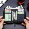 High quality 99% Leather Round Zipper Wallet For Men.