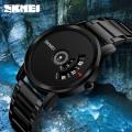 1260 - Black Stainless Steel Wrist Watch for Men.