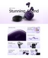 QCY T13 ANC Wireless Earbuds Active Noise Cancelling, Bluetooth 5.3 Earphones with 4 Mics, Hi-Fi Stereo sound, EQ settings, 30H Playtime, IPX5 waterproof, Black. 