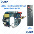 AC DC BLDC Fan Controller Circuit Board Module 60-65W With Remote. 