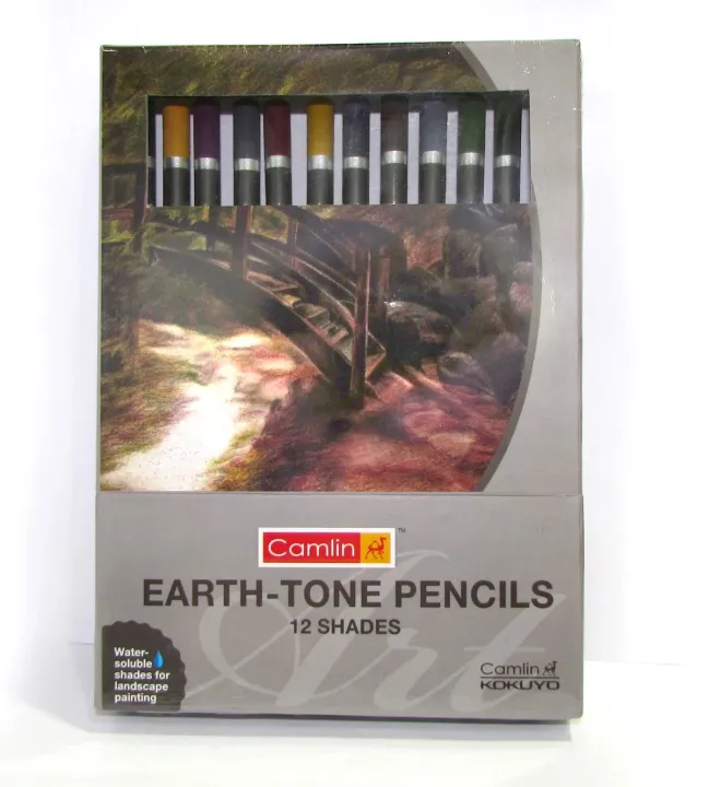 Camlin%20Earth%20Tone%20Water%20Soluble%20Pencils%20(Multicolor)%20-%20Image%202