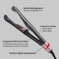 2 In 1 Professional Hair Straightener Spiral Wave Curler Flat Curling Iron Crimp Straightening Tools Hair Styling  Design. 
