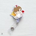 Fashion Clip Stationery ID Name Card Retractable Lanyards Mini Badge Holder.