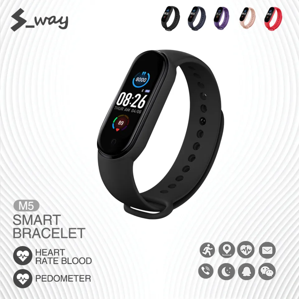 S-way M5 Fitness Pedometer Smart Watch Walk Step Counter Monitor