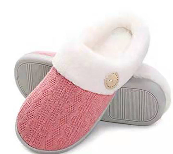 HARD%20SOLE%20OUTDOOR%20SLIPPERS%20SHOES%20SIZE%20LADIES%20WOMENS%20WARM%20FAUX%20%20LINED%20COMFY%20-%20Image%209
