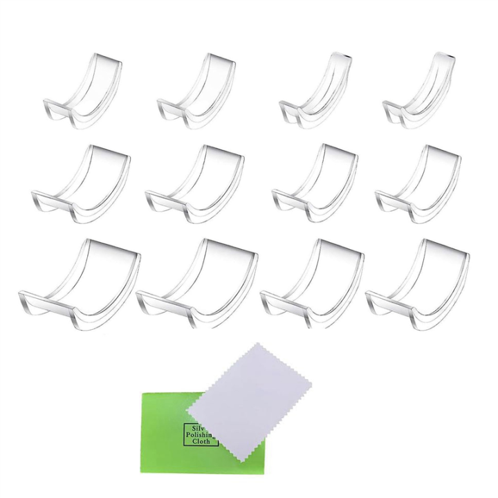 12Pcs Invisible for Loose Rings Ring Adjuster Fit Any Rings Ring Clips to Make Rings Smaller Ring Easy to Use