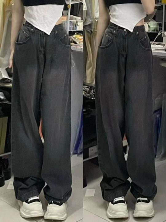 Large%20Size%20Straight%20Jeans%20for%20Fat%20Girls%20Spring%20and%20Autumn%20New%20American%20StylevibeFenggao%20Street%20Slimming%20and%20Wide%20Leg%20Mop%20Pants%20-%20Image%208