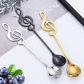 Teaspoon Coffee Creative Cream Stirring Dessert Note Stainless Steel.