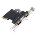 Pcie To Serial Ports RS232 Interface PCI-E PCI Express Card Adapter Industrial Control Computer Expansion Card.